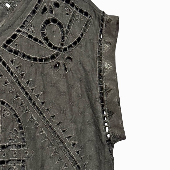 Vanessa Virginia Black Cutout Embroidered Cap Sleeve Dress Slip Dress Included - Picture 6 of 13